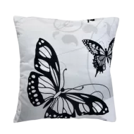 Povlak na polštářek - bavlněné motýl bílý - 40 x 40 cm - Stanex (LS186)
