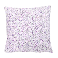 Povlak na polštářek - bavlněné kvítek-pruh fialový - 40 x 40 cm - Stanex (LS196)
