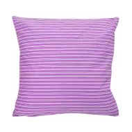 Povlak na polštářek - bavlněné kvítek-pruh fialový - 40 x 40 cm - Stanex (LS196)