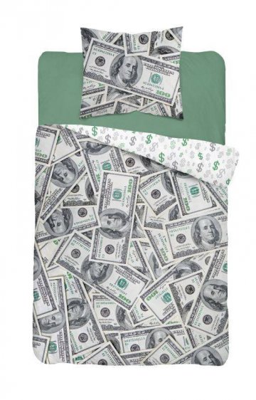 Bavlněné povlečení - Money - 140 x 200 cm + 70 x 80 cm - Detexpol