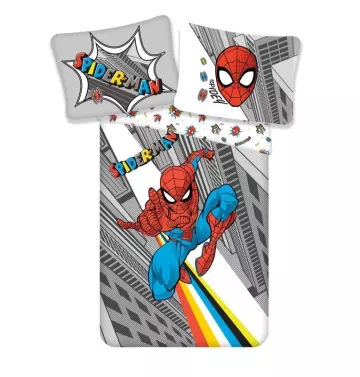 Bavlněné povlečení - Spiderman pop  - 140 x 200 cm + 70 x 90 cm - Jerry Fabrics
