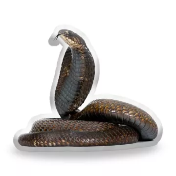 3D polštář ve tvaru Kobra