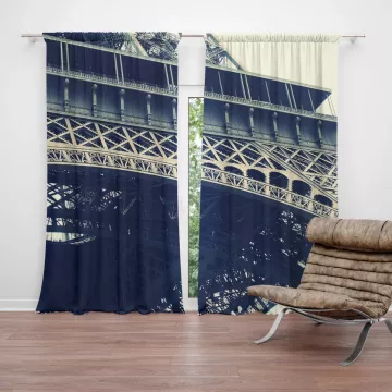 Závěsy Eiffel Tower: 2 ks - 140x250 cm - Sablio