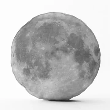3D polštář ve tvaru Měsíc