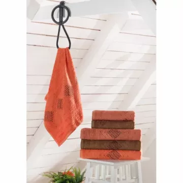 Stanex Bambusové ručníky a osušky FLORENCE Osuška 70x140 - ORANŽOVÁ