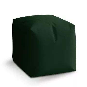 Taburet Kostka Lesní zelená: 40x40x40 cm - Sablio