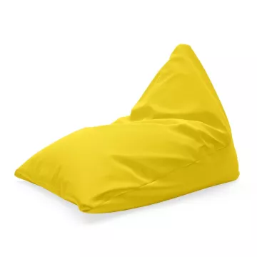 Sedací vak Triangl Žlutá: 120 x 100 x 100 cm - Sablio