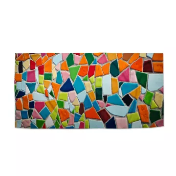 Ručník s potiskem Barevná mozaika - Sablio