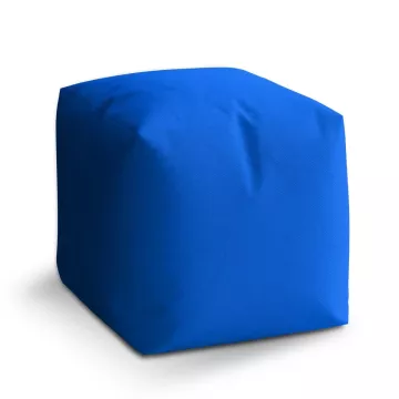 Taburet Kostka Královská modrá: 40x40x40 cm - Sablio