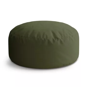 Kulatý taburet Circle Vojenská zelená: 40x50 cm - Sablio