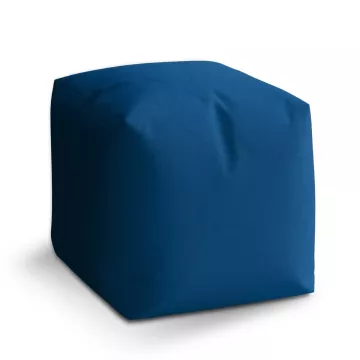 Taburet Kostka Námořní modrá: 40x40x40 cm - Sablio