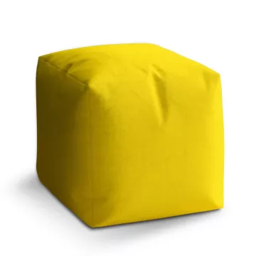 Taburet Kostka Žlutá 2: 40x40x40 cm - Sablio