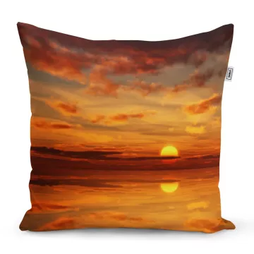 Dekorační polštář Oranžové slunce - Sablio