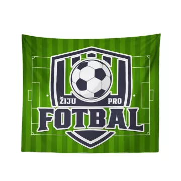 Dárková deka Žiju pro fotbal: 150x120 cm - Sablio