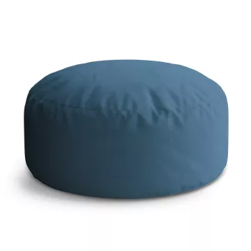 Kulatý taburet Circle Indigově modrá: 40x50 cm - Sablio