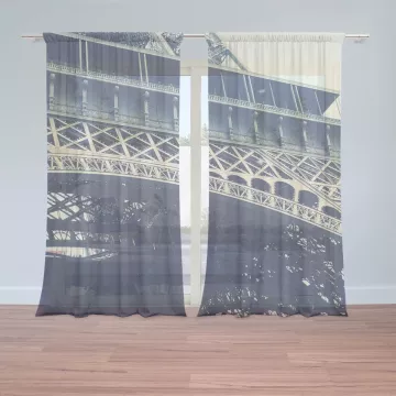 Záclony Eiffel Tower: 2 ks - 150x250 cm - Sablio