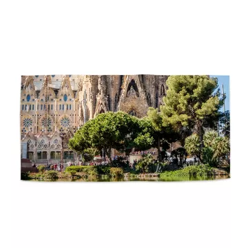 Ručník s potiskem Barcelona Sagrada Familia - Sablio