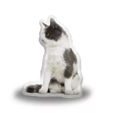 3D polštář ve tvaru Flekatá kočička